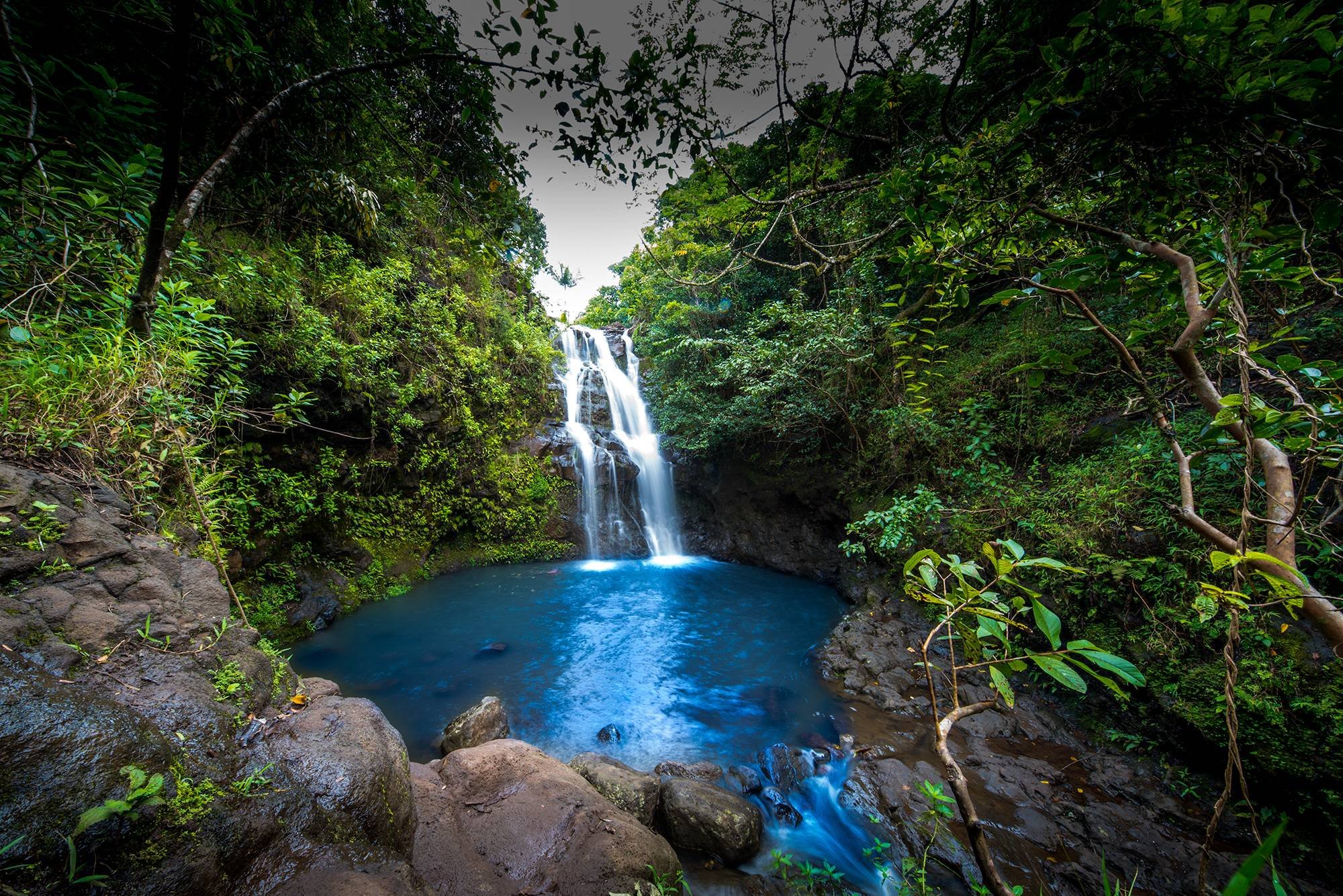Hawaiian waterfall